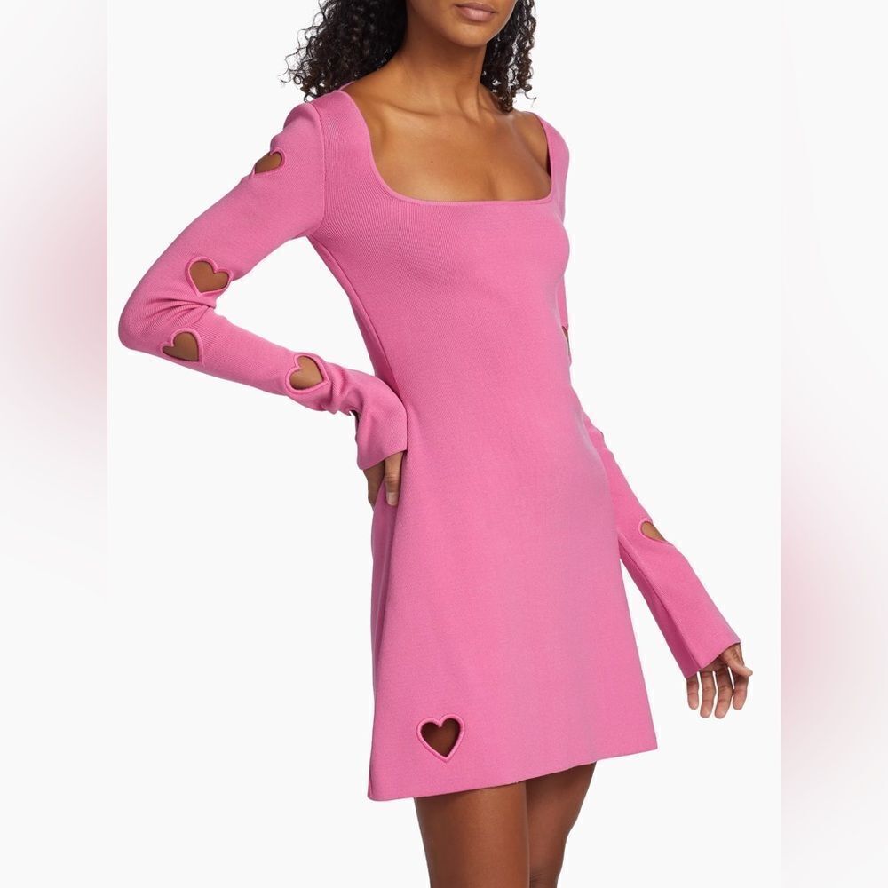 Mach & Mach Gaia Heart Cut-Out Minidress size M